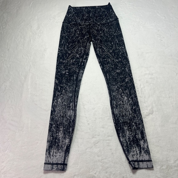 Lululemon Wunder Under High Rise Tight Nulux Alpine Black White - Picture 2 of 6